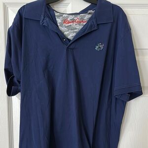 Robert Graham Blue Polo Shirt Classic Style